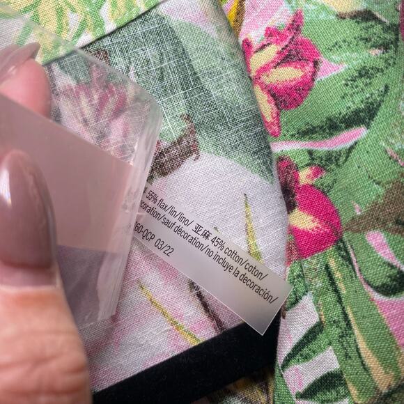 NWT Victoria's Secret Women's size Medium Pink Floral Tropical Romper Cover Up - Picture 8 of 11